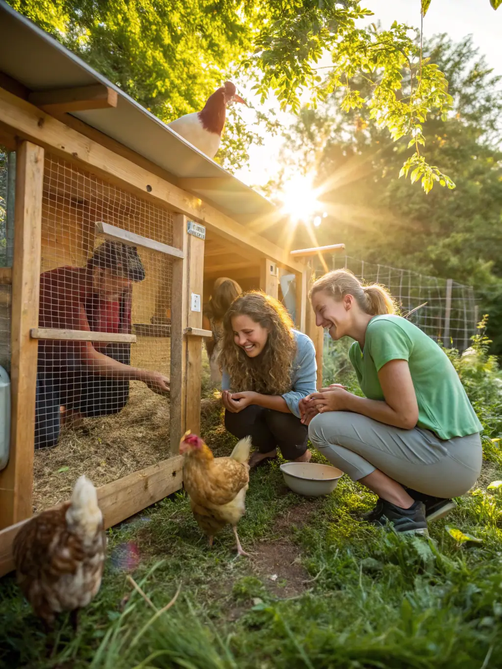 A heartwarming image of children interacting with small livestock at an AVAC event, emphasizing the organization's commitment to educating the next generation.