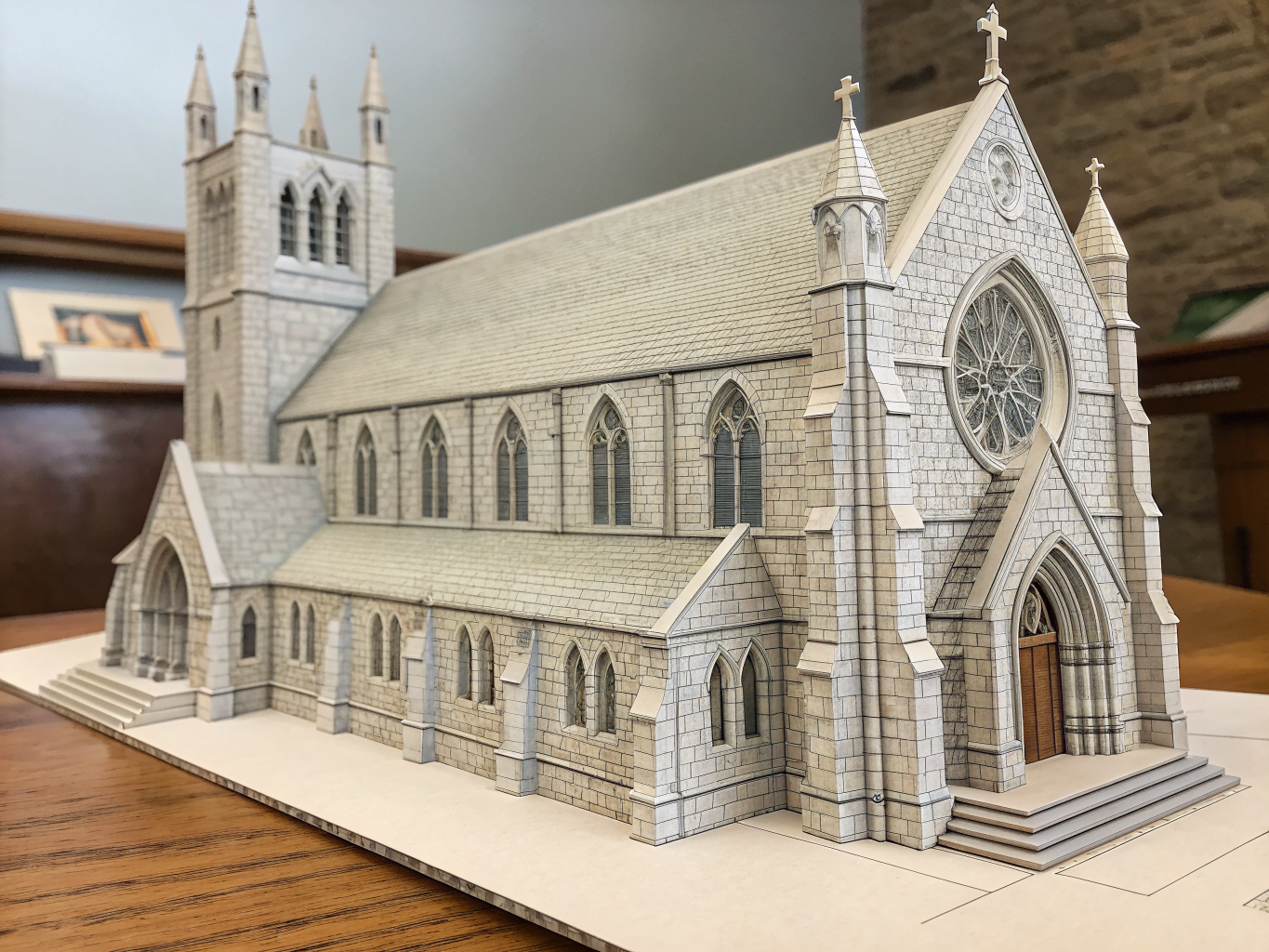 Croquis d'archives de l'église Saint-Hilaire