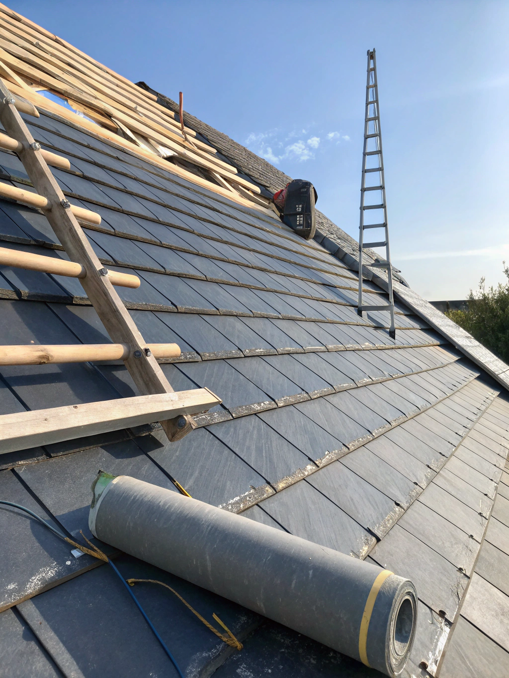 Après la restauration : Toiture du Clocher